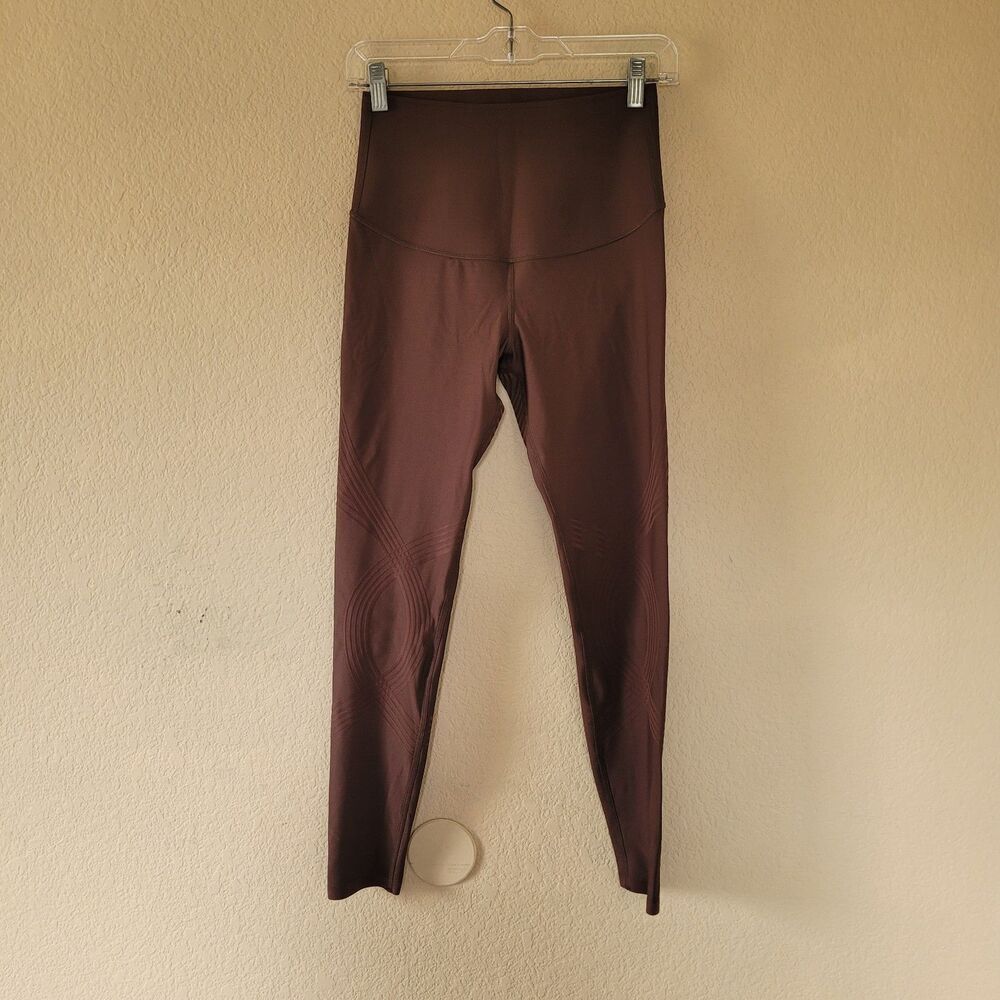 Fanka Compression Body Sculpt Leggings Size Small High Rise Brown Reversible